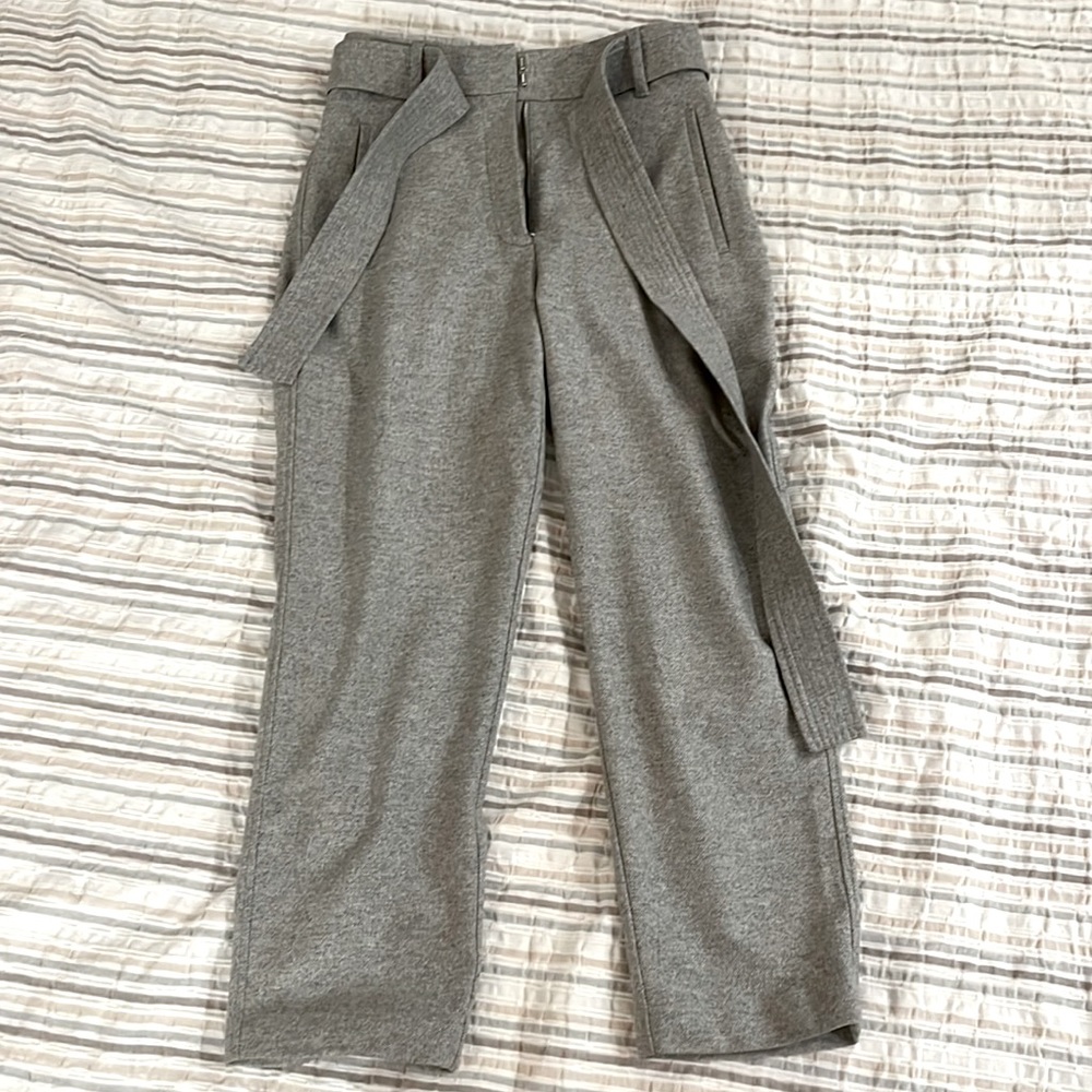 Aritzia Wilfred tie front pant (grey) size 2